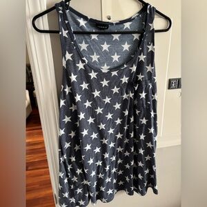 Torrid Navy and White Star Tank Top